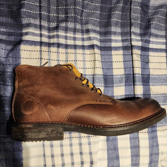 ECCO Brown Leather Chukka Boots Size 41 - Picture 3 of 7